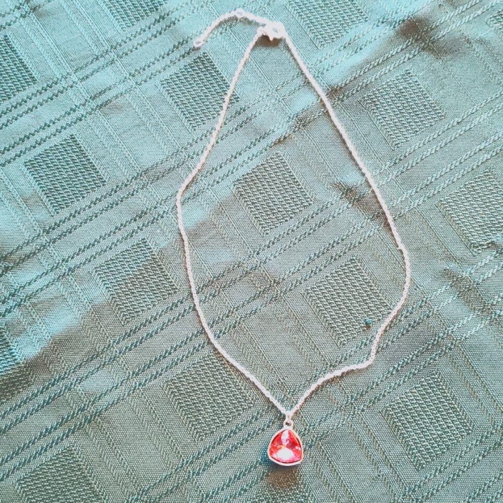 Rich Pink Stone Necklace